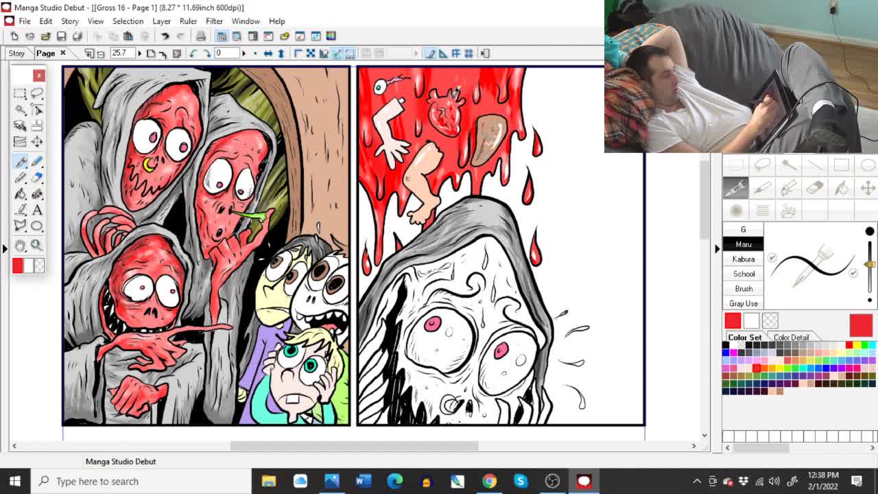 Lee Davis Draws Coloring Gross Issue 2 Page 16 Part 1