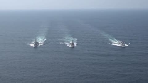 US, South Korea, and Japan staged joint naval missile defense exercise off South Korea's coast