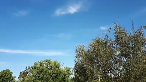 Himmel in Berlin am 22.07.2022 um 19 Uhr