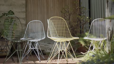 Wire Chairs by Charles
