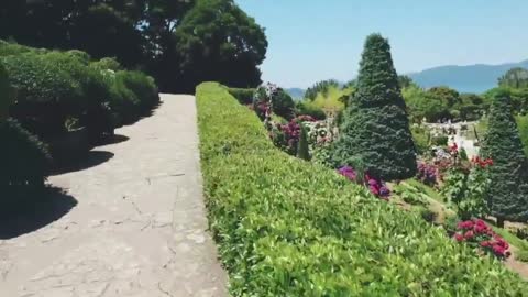 a beautiful garden in Korea