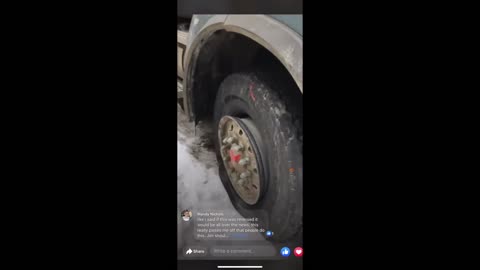 TRUCKERS VEHICLE WAS VANDALIZED