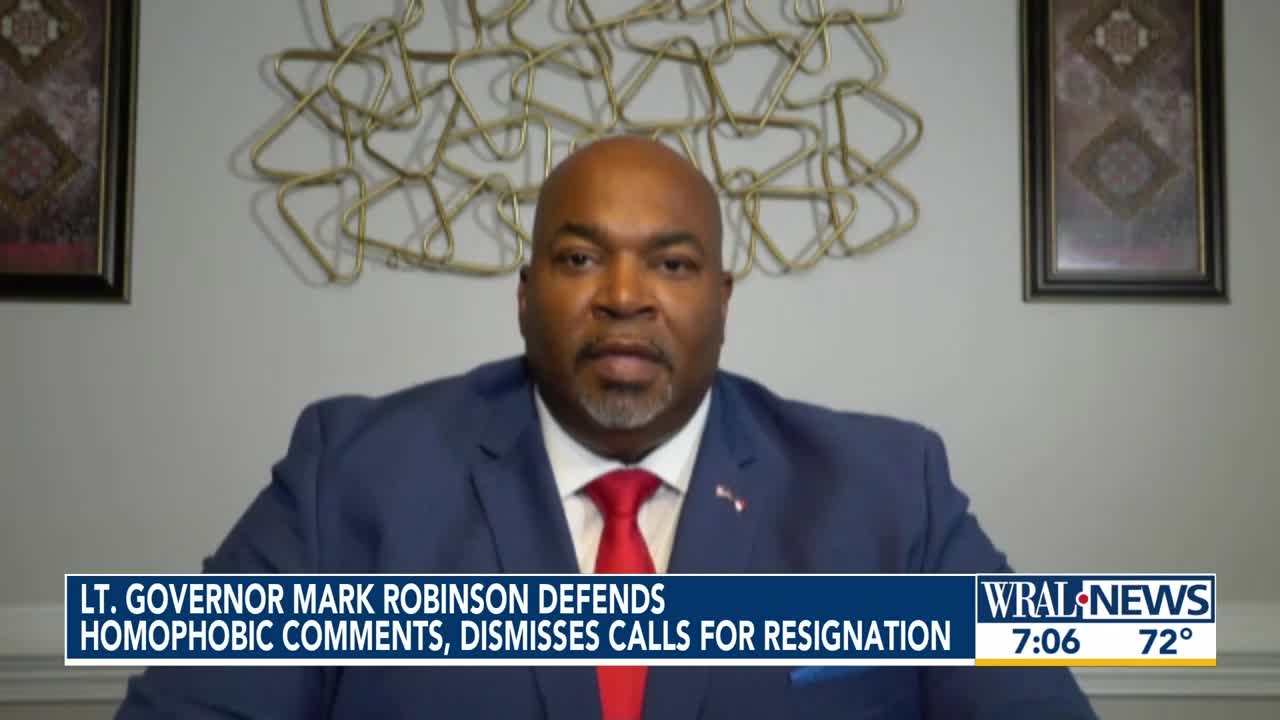 NC Lt. Gov. Mark Robinson Defends His Comments About 'Filth" in Public Schools