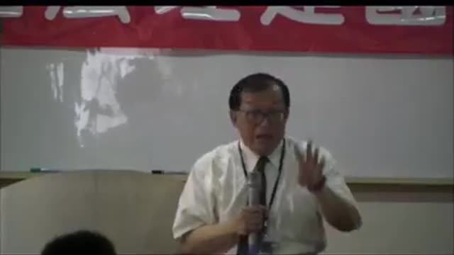 林志昇博士敘述2007年中國也有派人研究戰爭法論述。 (Dr. Roger C.S. Lin recounted that in 2007 China also sent people to study the law of war.)
