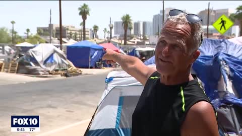 Downtown Phoenix's tent city explodes