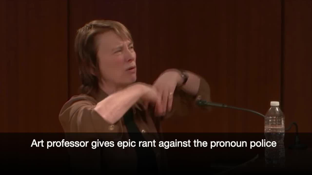 Art school professor delivers epic rant against pronoun policing