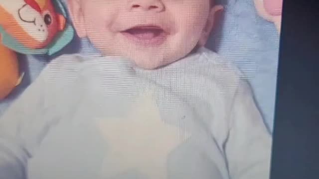 Baby cute laugh