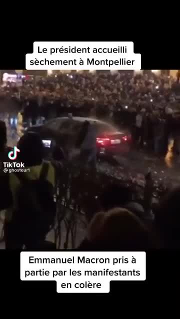 CE QUE LES MÉDIAS NE VOUS MONTRENT PAS, LE TYRAN MACRON REÇU PAR SON PEUPLE !!!