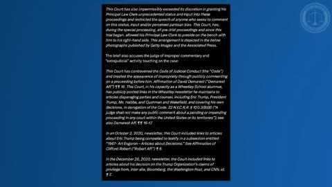 Judicial Watch - NY DEMOCRATIC COURT Abuse of Trump!
