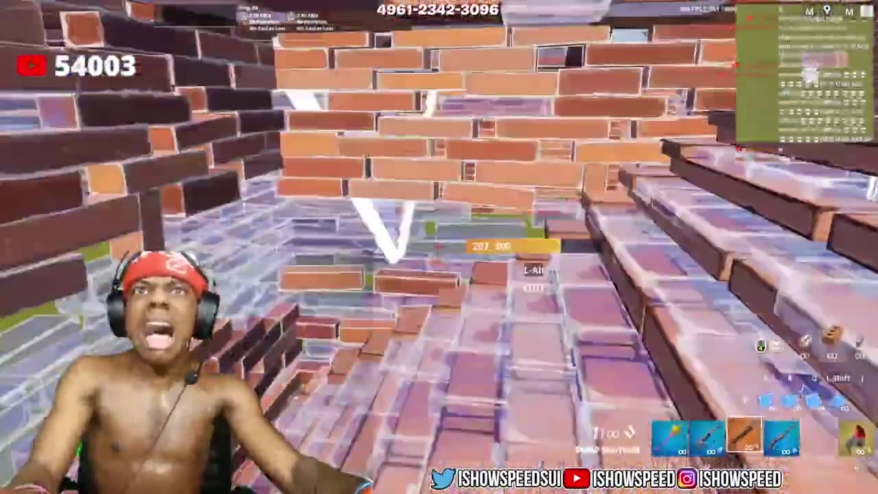 SPEED DOING CRAZY STUFF WHILE PLAYING FORTNITE