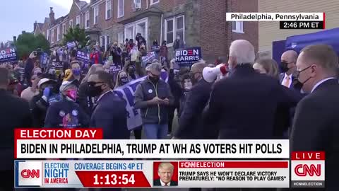 Joe Biden introduces his deceased son, Beau, to a bunch of his supporters.