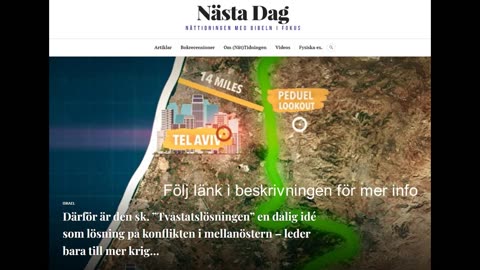 Därför är ”Tvåstatslösningen” en dålig idé som lösning på konflikten – leder bara till mer krig…