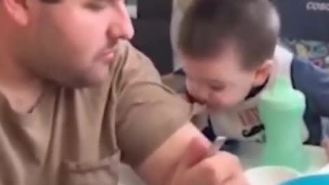 Funny Baby and Daddy Moments