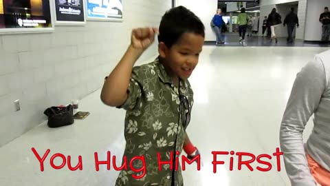 You Hug Him First