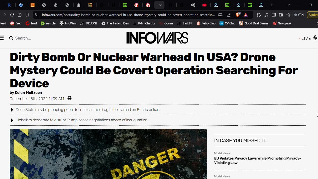 False Flag Broken Arrow Nuclear Incident to Be Blamed On Enemy!!