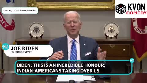 Biden believes Indians are Taking Over America!