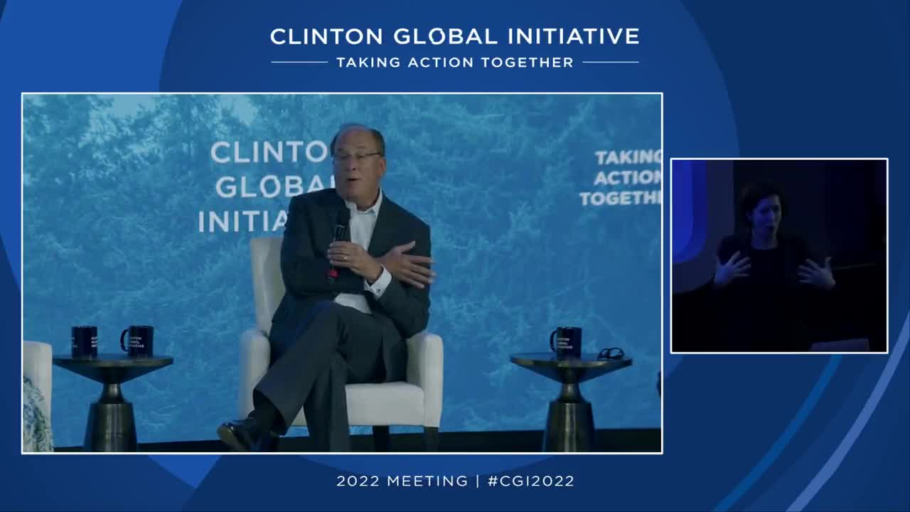 Blackrock CEO Says “We are in a Transition” at Clinton Global Initiative Conference