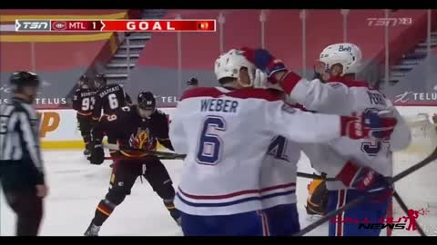 Calgary Flames VS Montreal Canadiens - March 11 2021 - Corey Perry Goal