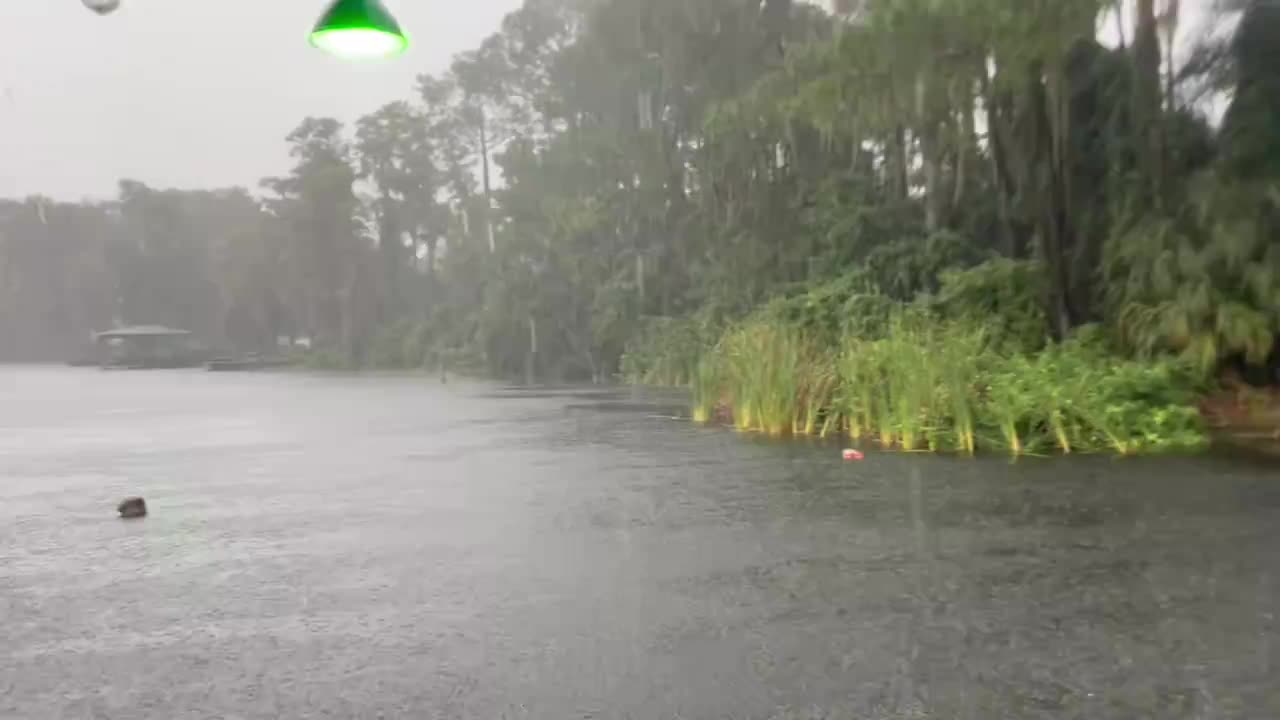 Winds here along Lake Willis in Orlando, Florida as Hurricane Milton approaches.