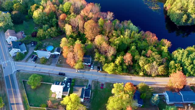 Free Small Town Aerial Video Footage