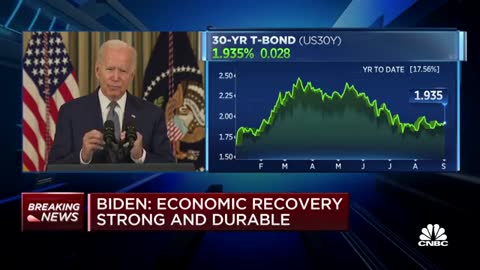 President Joe Biden addresses August jobs report's disappointing data