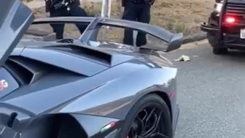 Lamborghini Aventador vs Police