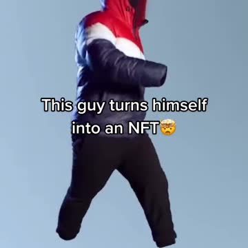 Guy turns himself into NFT.