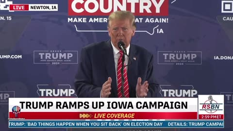 President Trump Speaks at IOWA Campaign