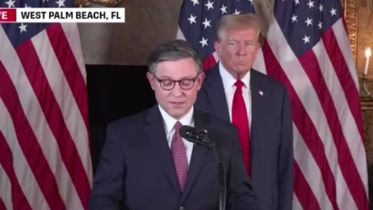 Donald Trump and Speaker Mike Johnson Joint Press Conference - April 12, 2024