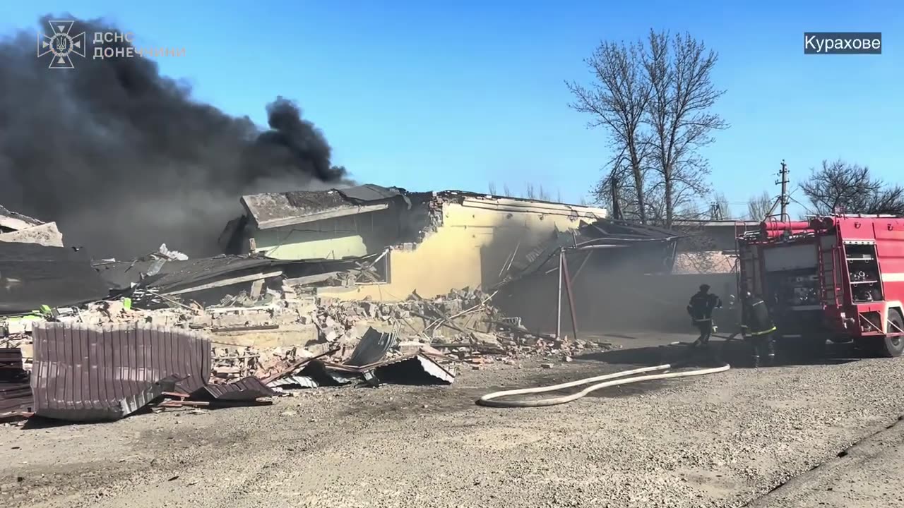 Donetsk region: a fire that broke out as a result of russian shelling was extinguished in