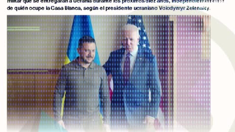 Zelensky dice que Biden está finalizando un 'acuerdo fijo'