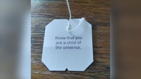 KNOW THAT YOU ARE A CHILD OF THE UNIVERSE?