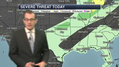 Good morning! Another day... another round of potential severe storms.