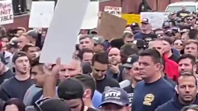 NYC Now CNN: a few people show up to MAGA Anti Vax protest