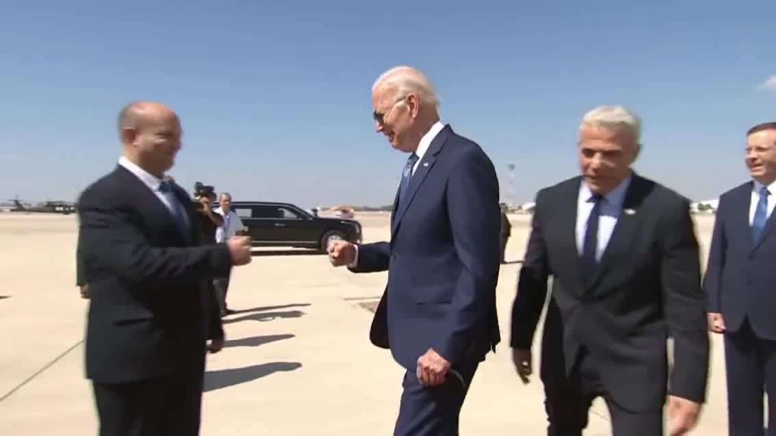 Biden arrives at Ben-Gurion airport in Israel: