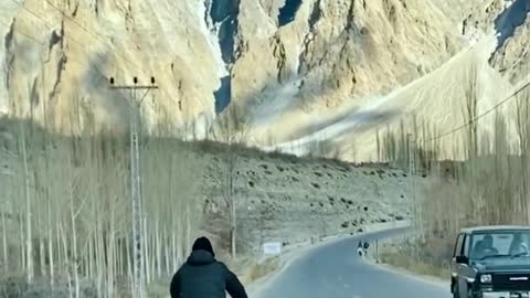 World's most amazing view while cycling