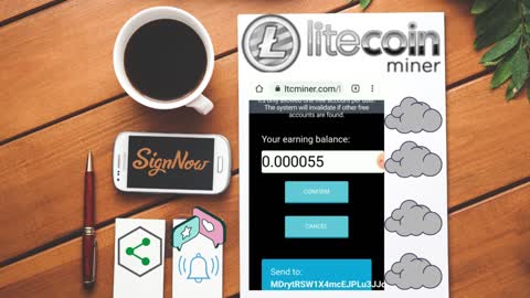 LTCmining pagando na conta free