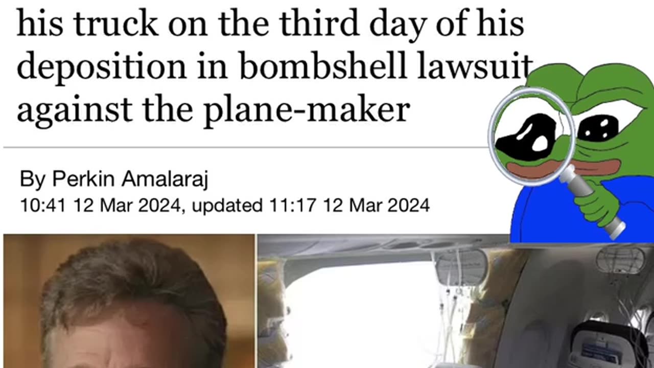 NEWS FLASH - Lawyer for Boeing Whistleblower Casts Doubts on his Death