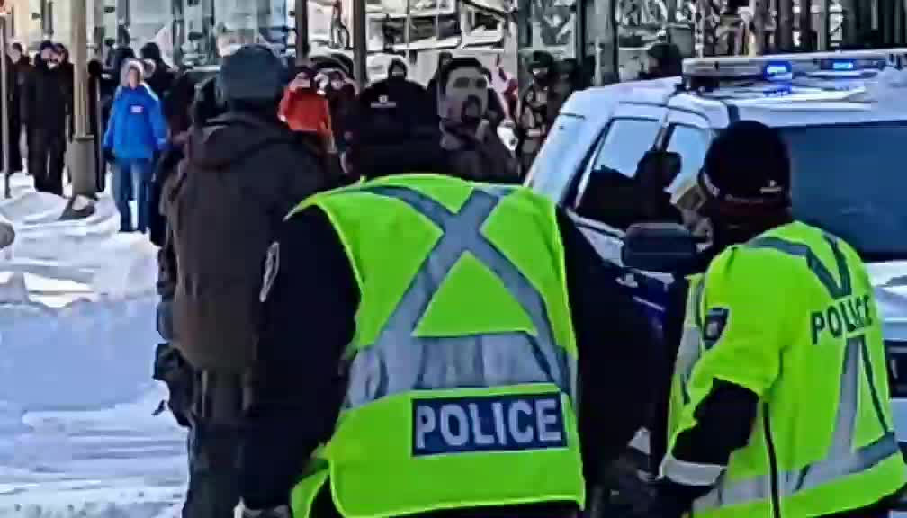 Ottawa police just arrested another of "The Freedom Convoy Protestors"