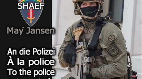 An alle Polizei, Sicherheitskräfte und Bundeswehr