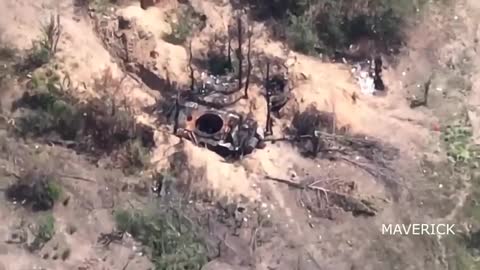 Destroyed occupier positions in the Kherson region