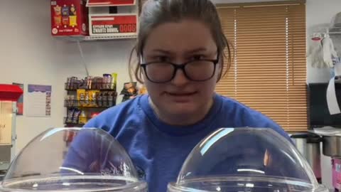 "Alright here are your slush”