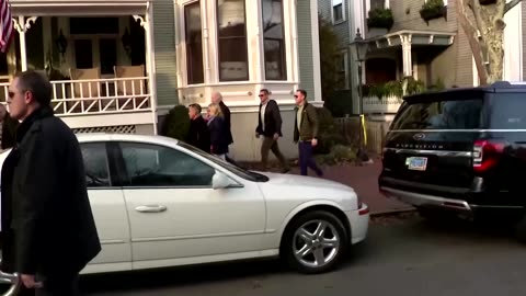 Protesters shout 'free Palestine' at Bidens in Nantucket