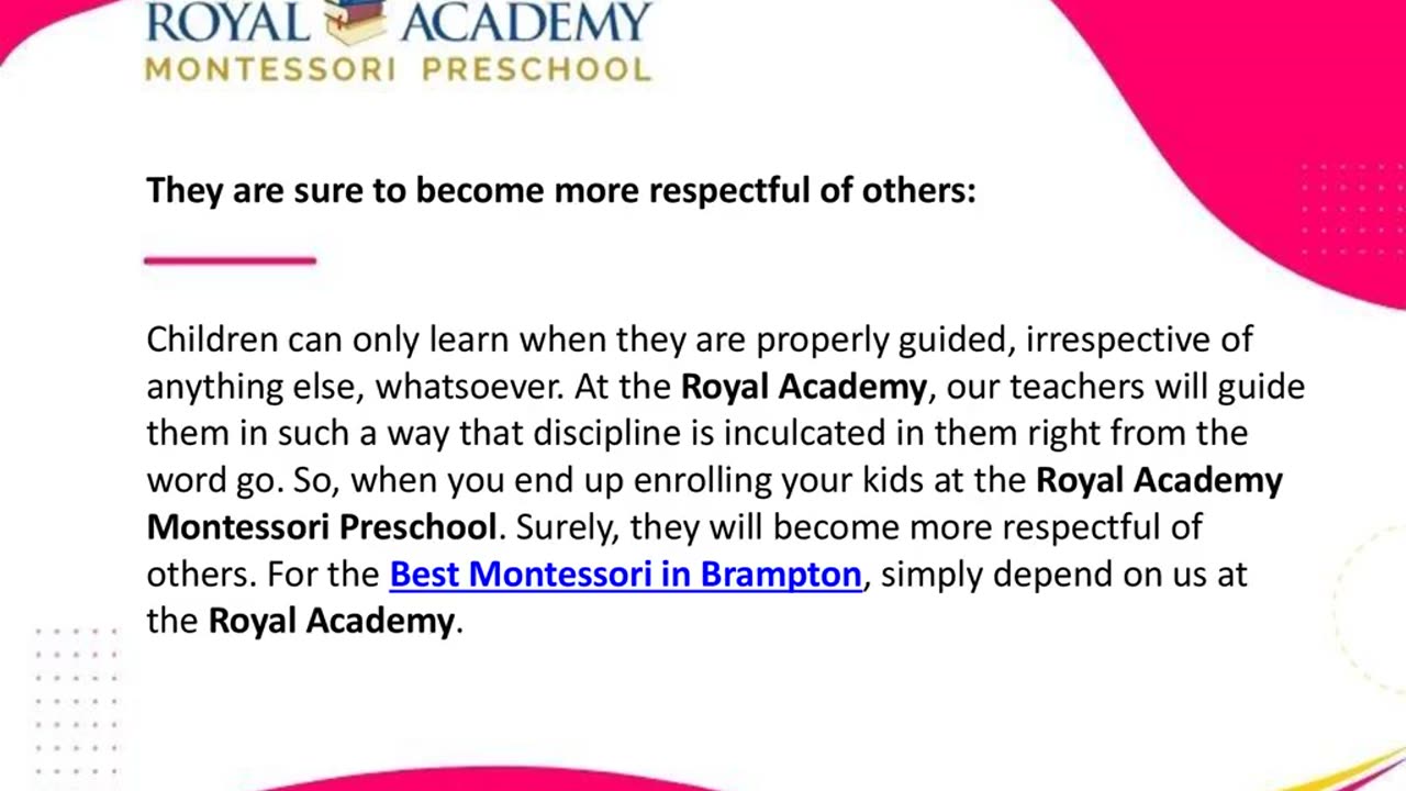 Why Is It A Good Option To Settle For A Montessori Brampton?