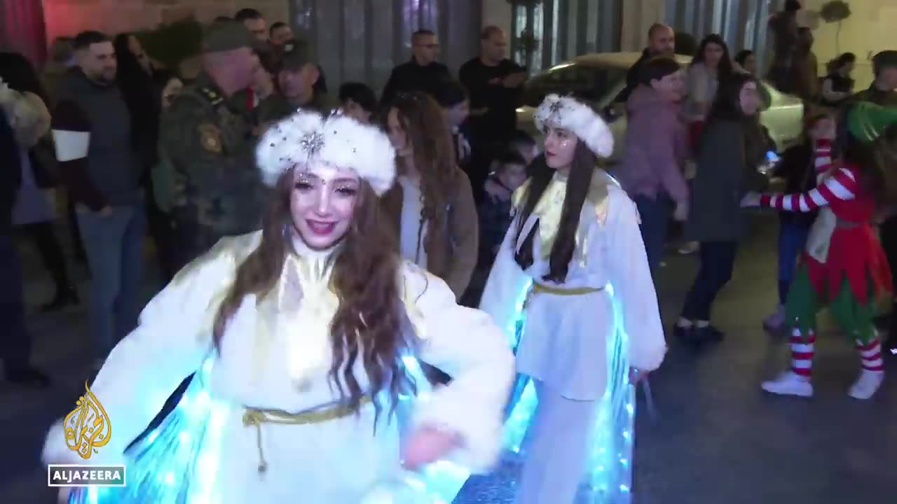 Christian Palestinians celebrate Christmas in Bethlehem