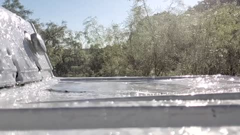 Beer can Exploding slow motion