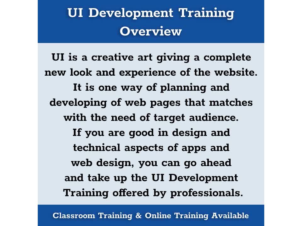 UI Development Training in Hyderabad Madhapur with Projects