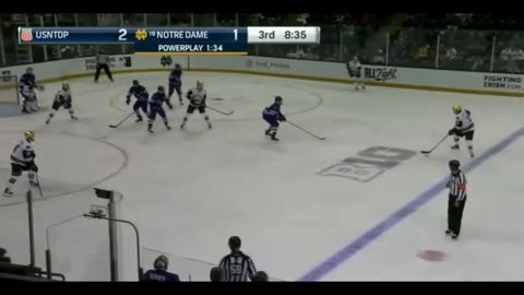 *College Hockey Showdown: Notre Dame vs. USNTDP Extended Highlights - Full Game Recap!*