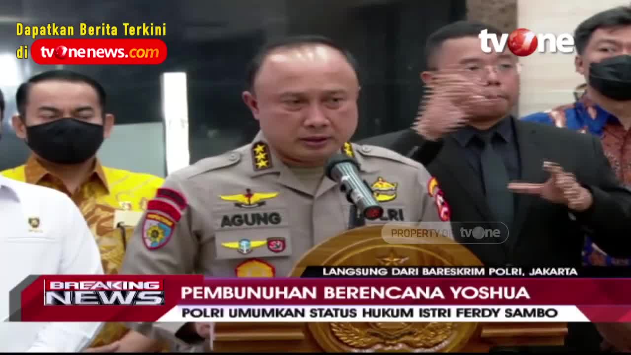 [BREAKING NEWS] Istri Ferdy Sambo Tersangka | tvOne