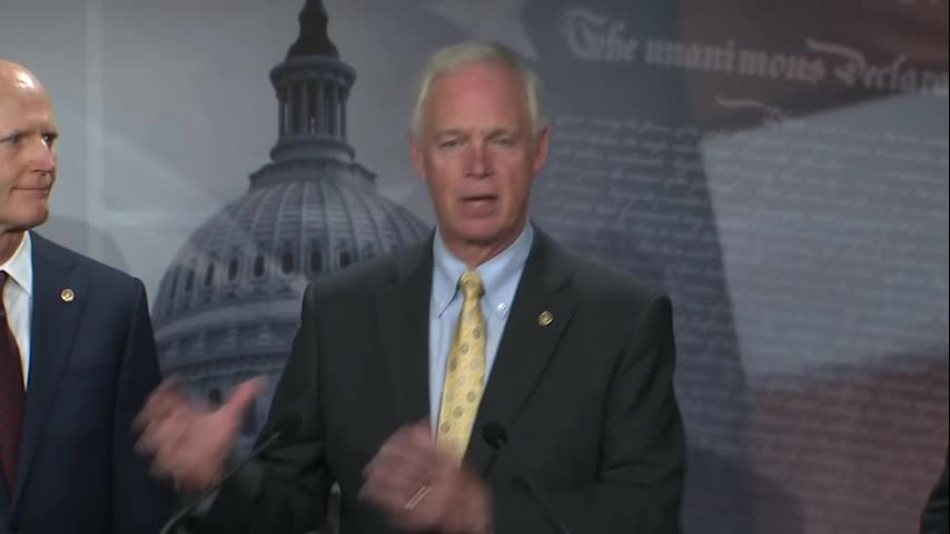 Senator Johnson at GOP Infrastructure Press Conference